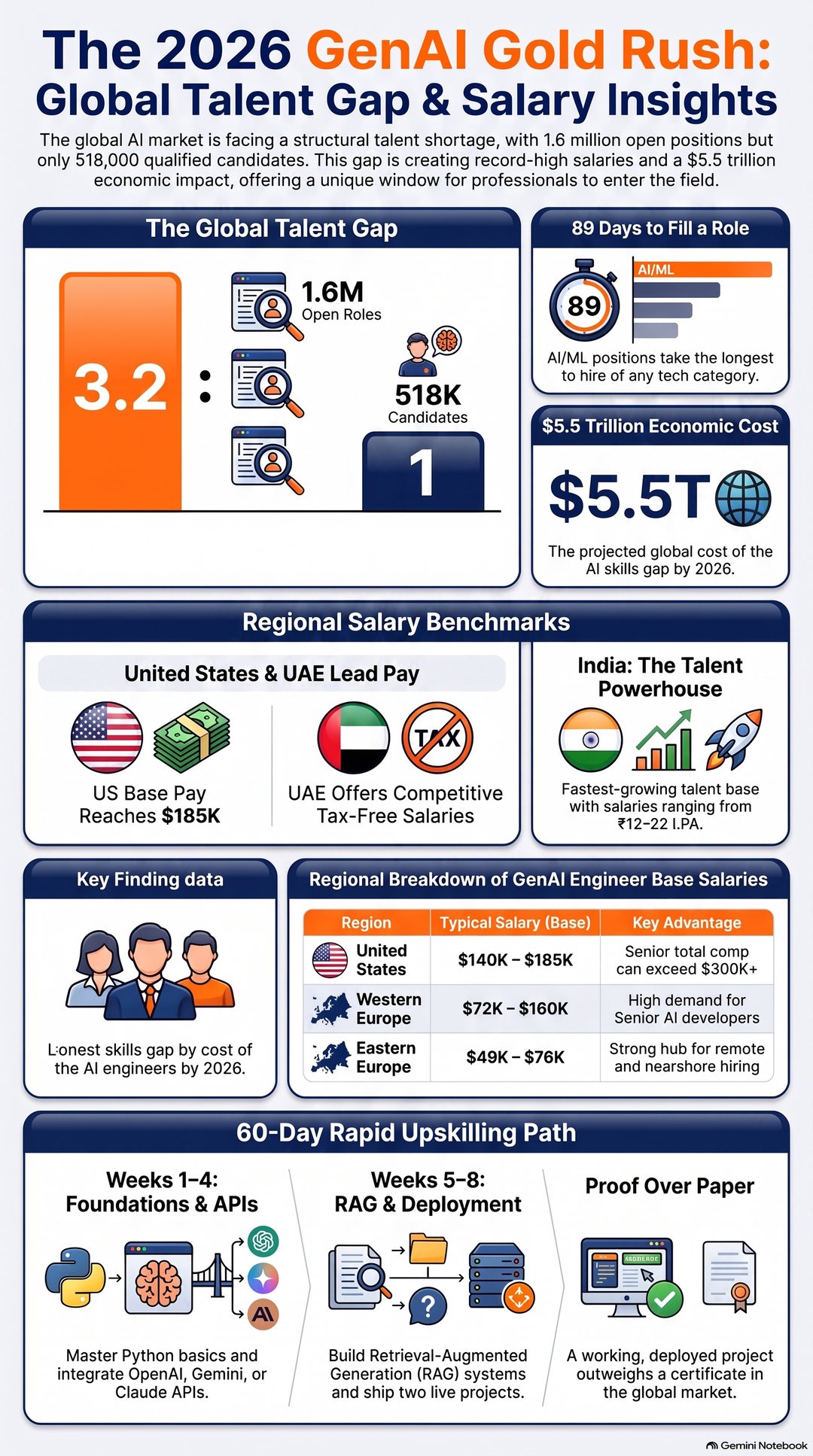 The 2026 GenAI Gold Rush: Global Talent Gap & Salary Insights