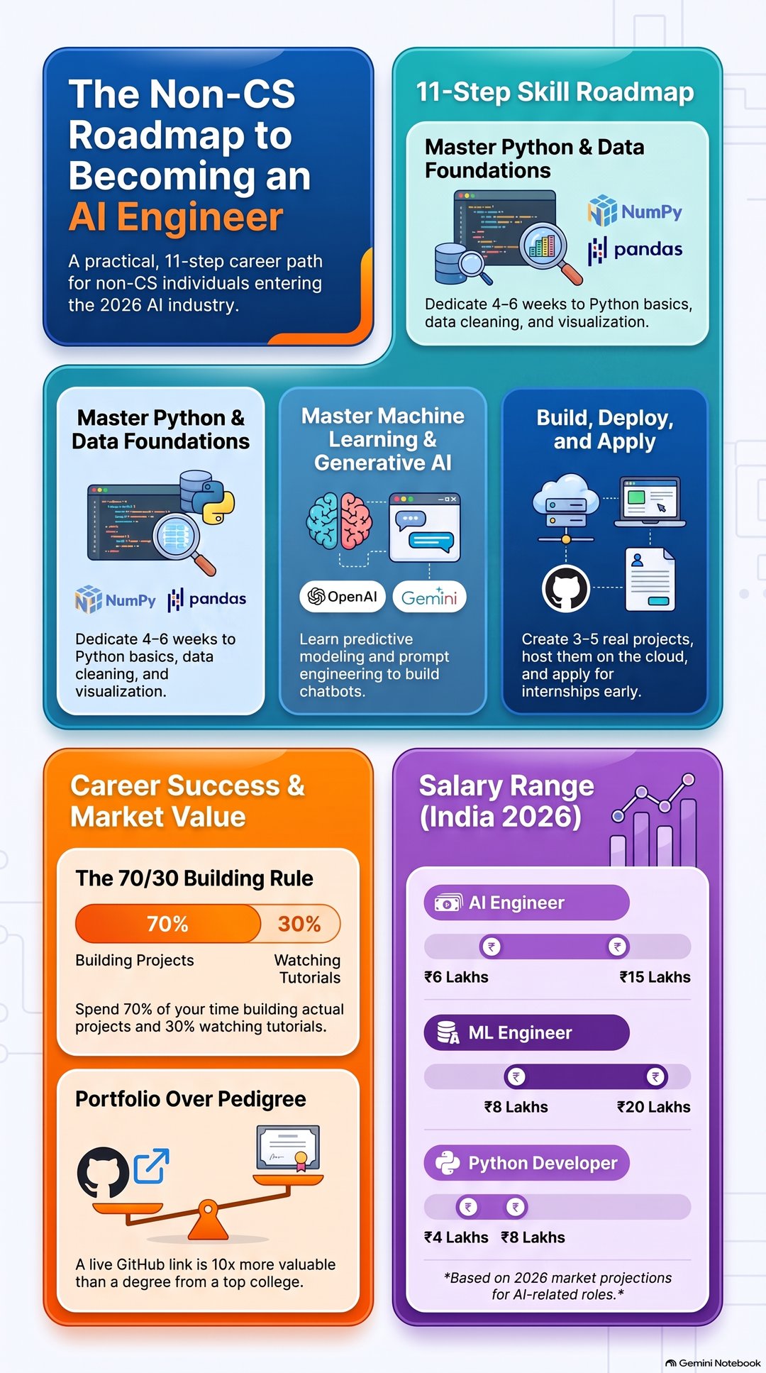 The Non-CS Roadmap to Becoming an AI Engineer